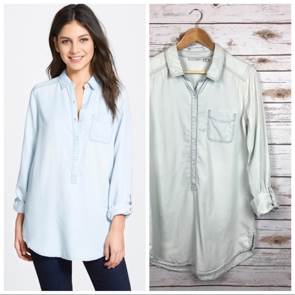 denim tunic shirt